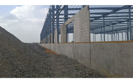 Precast Concrete L - Wall Blocks